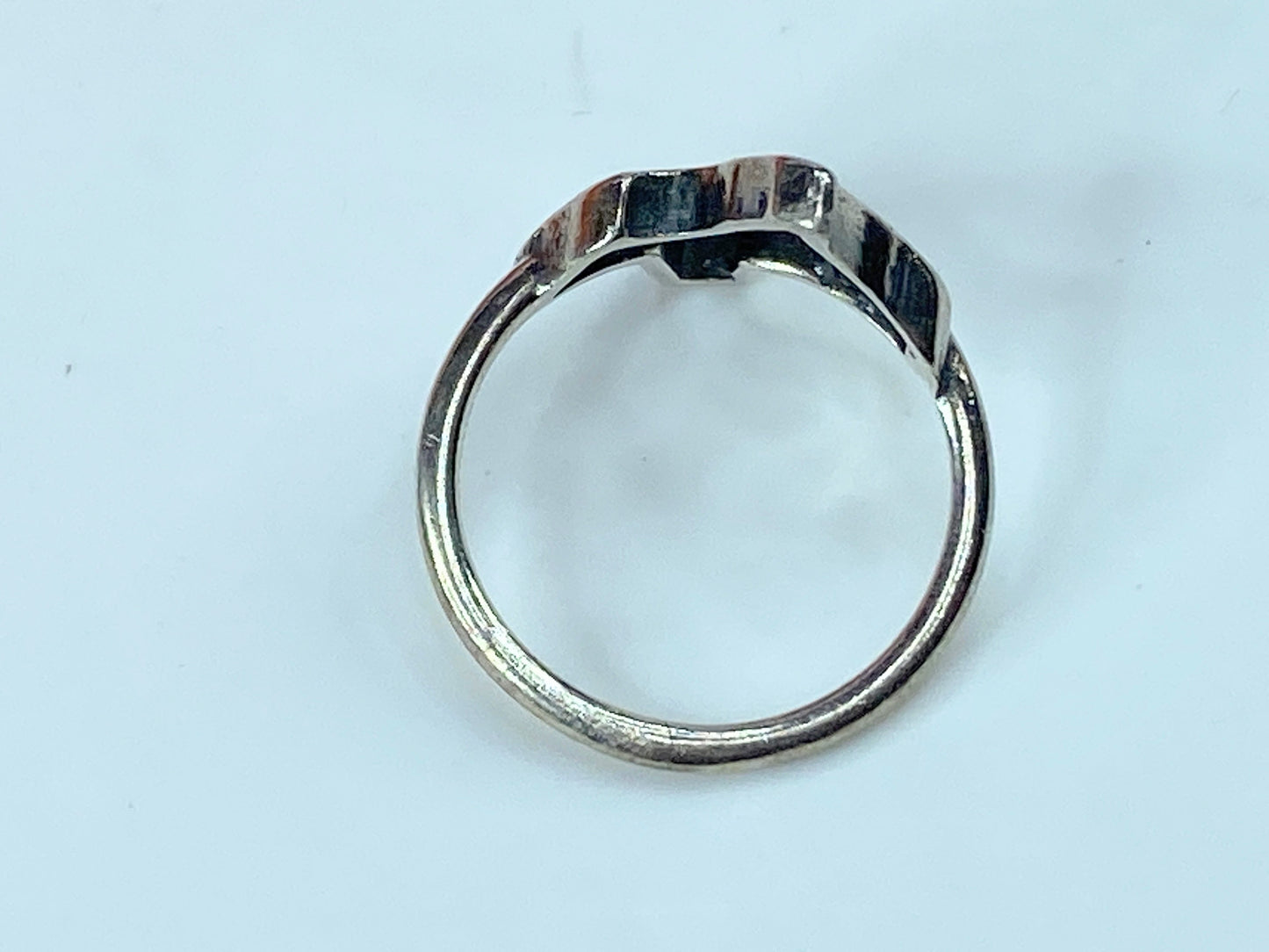 James Avery sterling silver Hammered Texas State line ring s7.75 2.5g JR860