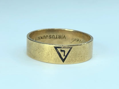 14K 14th Degree Masonic Ring size 11.754.6g JR9071