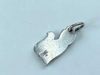 Lovely James Avery sterling silver Sitting cat charm JR862