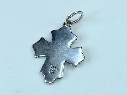 James Avery Sterling His promise "With You Wherever You Go Cross" Charm JR856