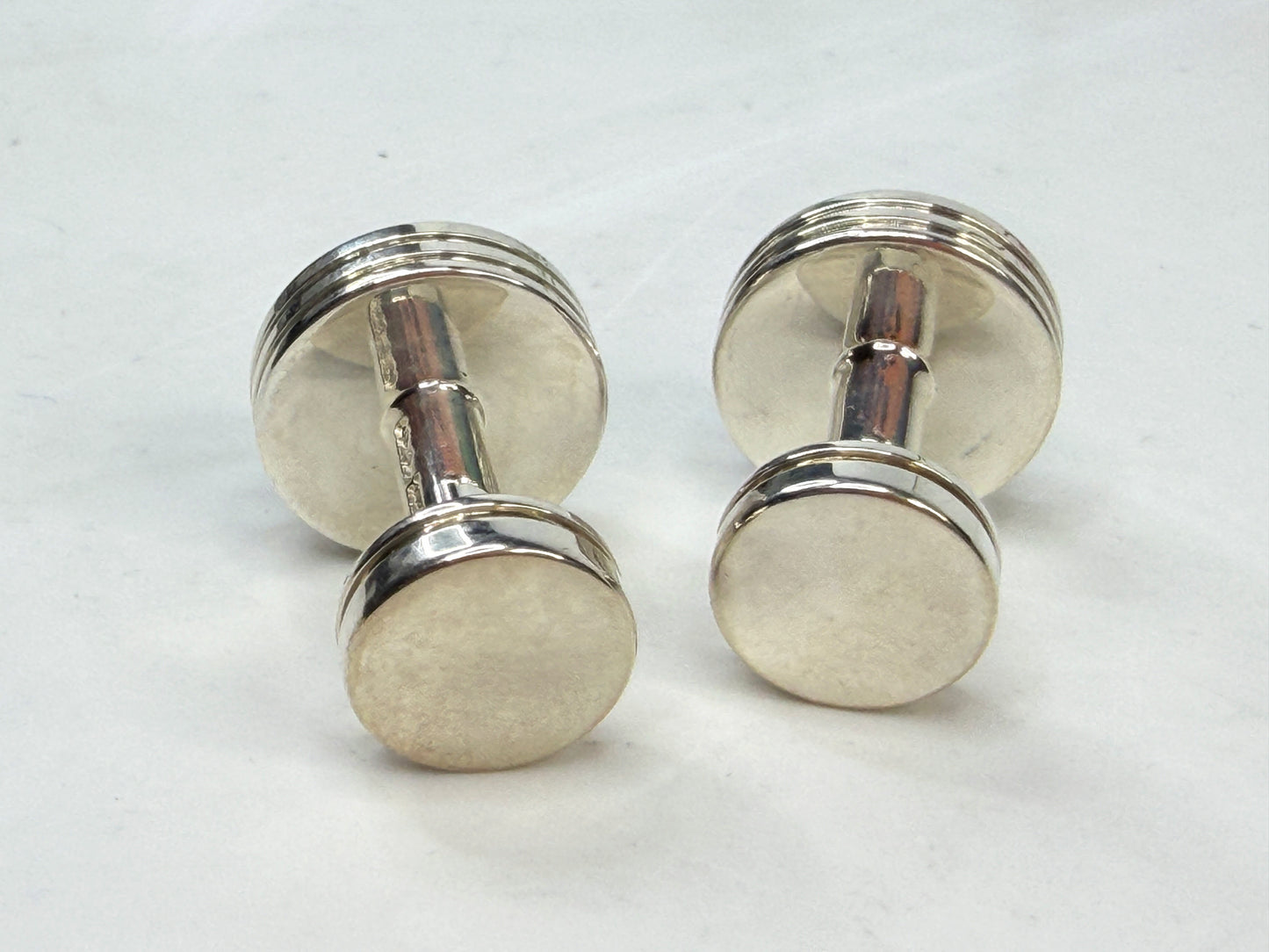 Tiffany & Co. Paloma's Groove Hematite Cufflinks SS238