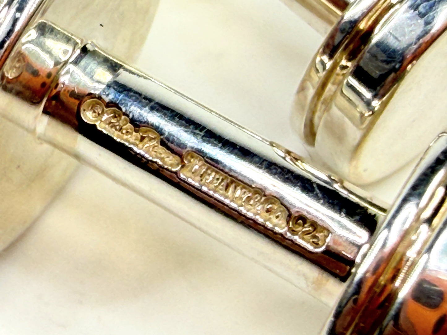 Tiffany & Co. Paloma's Groove Hematite Cufflinks SS238