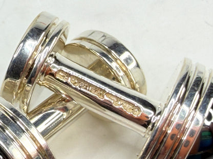 Tiffany & Co. Paloma's Groove Hematite Cufflinks SS238