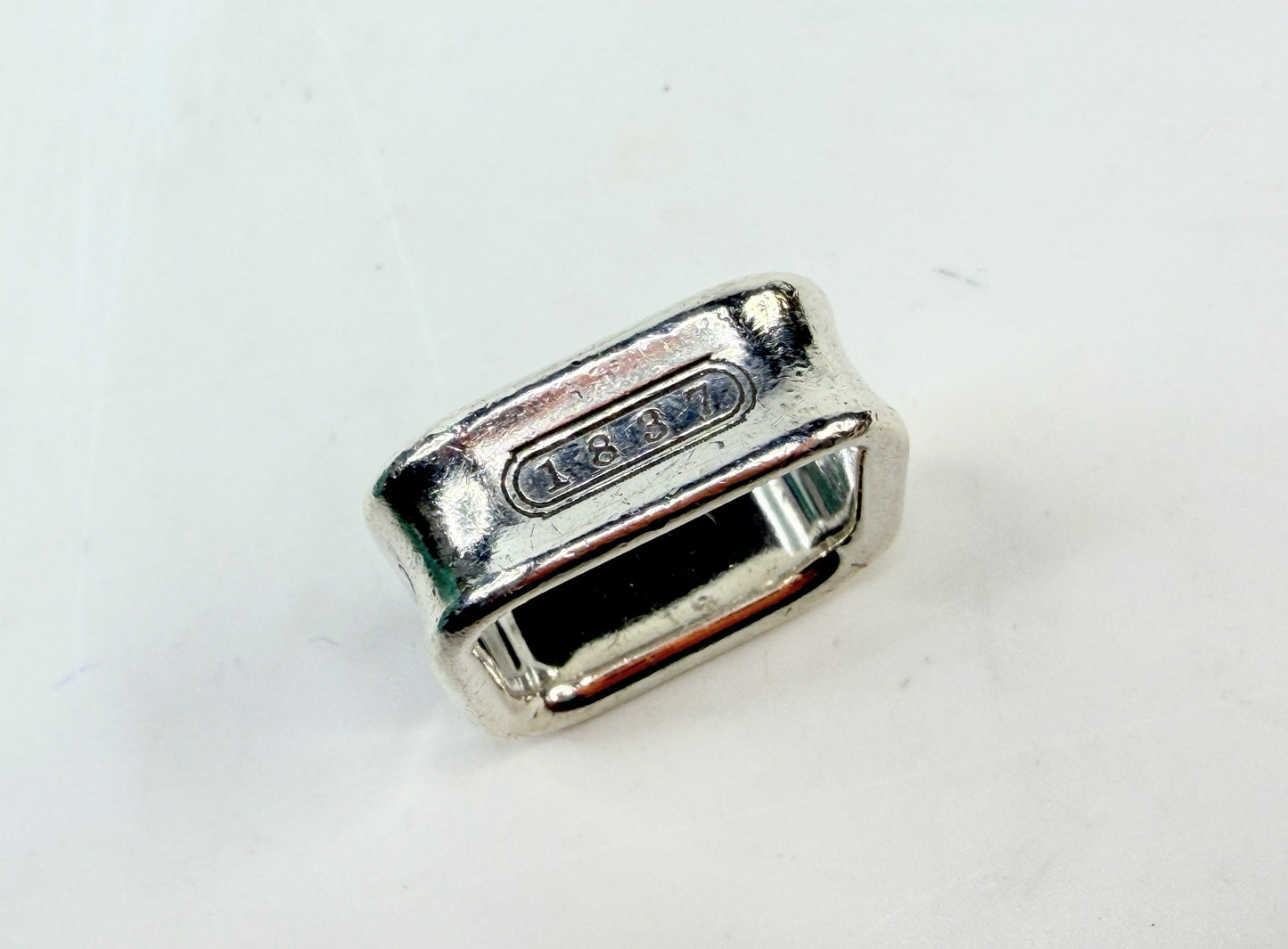 Vintage Tiffany 1837 Square Ring 925 Size 6 JR1408