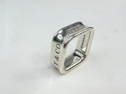 Vintage Tiffany 1837 Square Ring 925 Size 6 JR1408