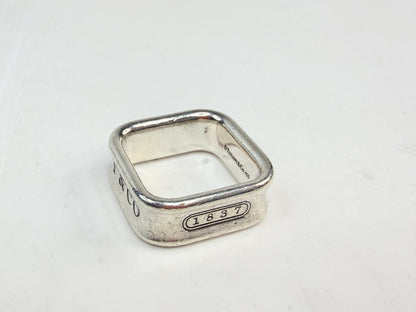 Vintage Tiffany 1837 Square Ring 925 Size 6 JR1408