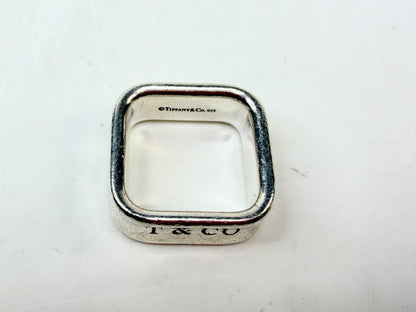 Vintage Tiffany 1837 Square Ring 925 Size 6 JR1408