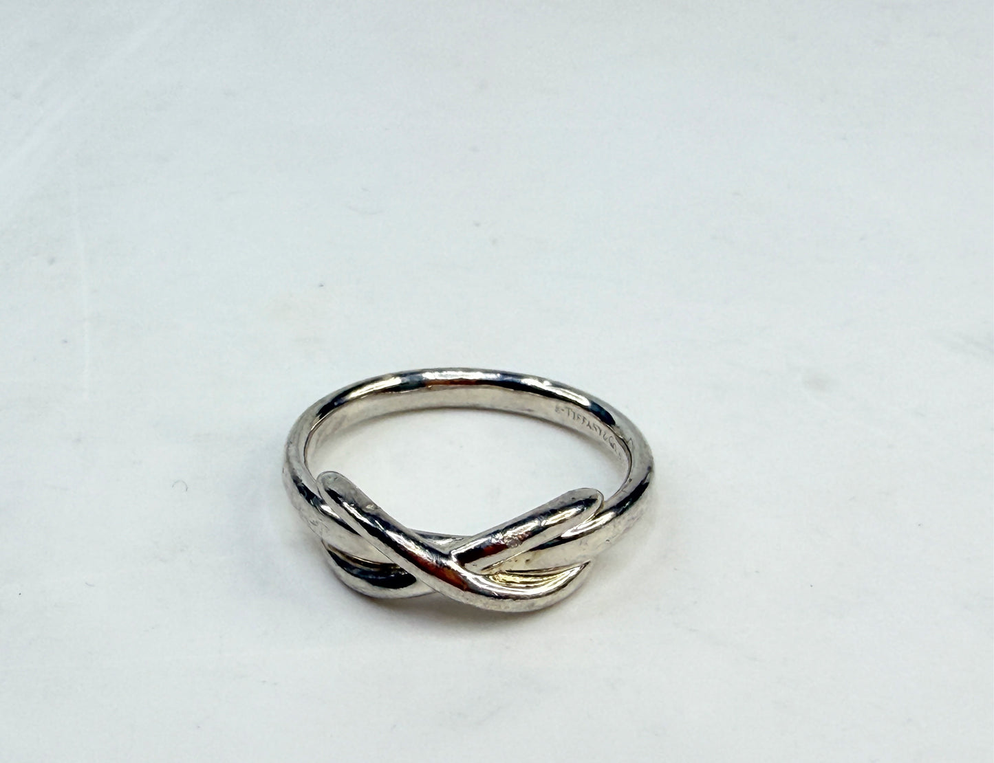 Tiffany Elsa Peretti Sterling Knot Band Ring Sz6.25 JR1409