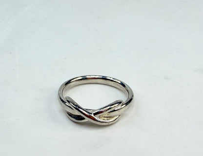 Tiffany Elsa Peretti Sterling Knot Band Ring Sz6.25 JR1409