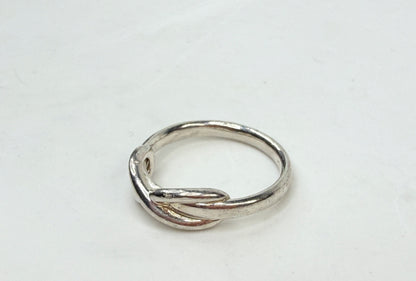 Tiffany Elsa Peretti Sterling Knot Band Ring Sz6.25 JR1409