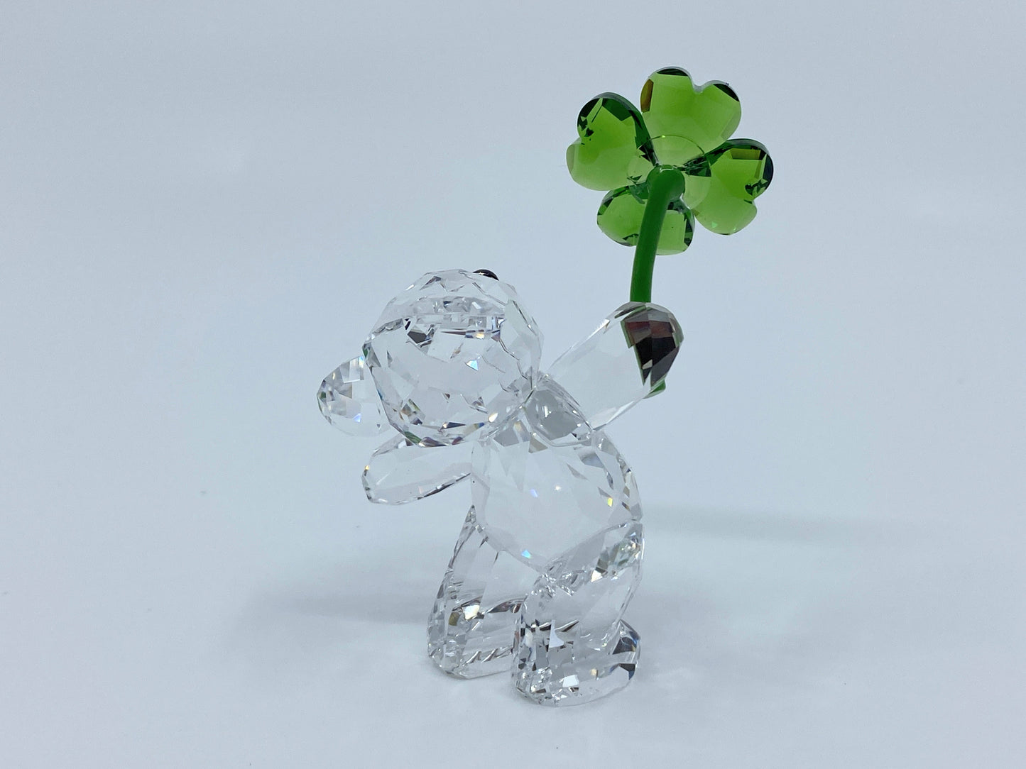 Swarovski Kris Bear Lucky Charm Figurine, One Size, Green NIB S136