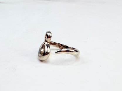Tiffany Elsa Peretti Open Heart Ring Silver Sz6 JR1411