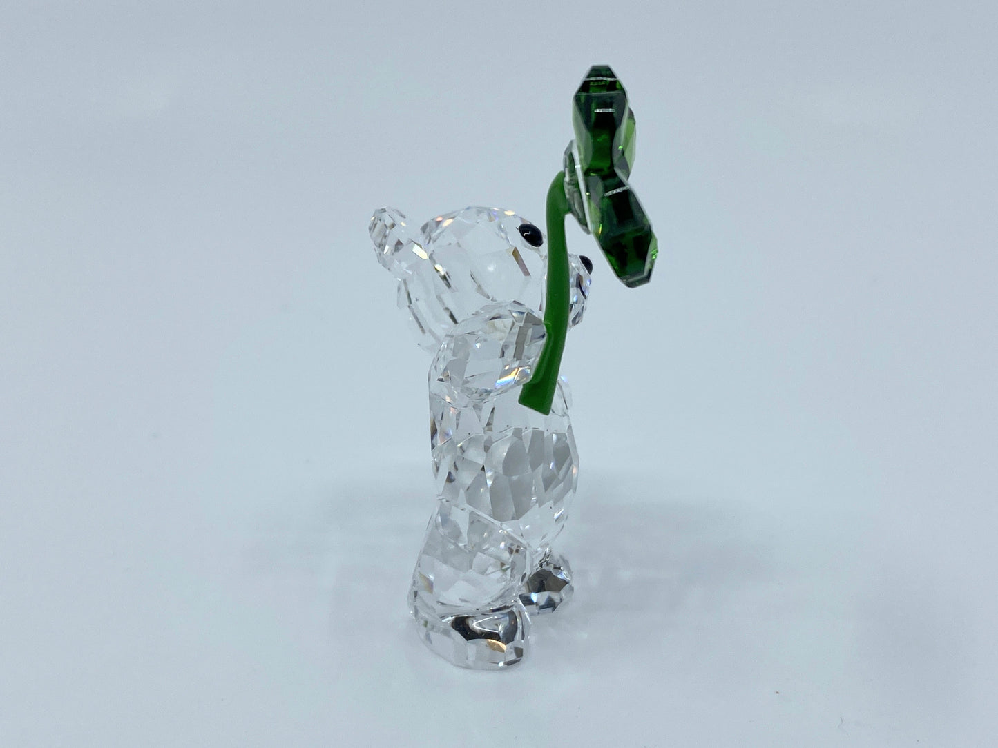 Swarovski Kris Bear Lucky Charm Figurine, One Size, Green NIB S136