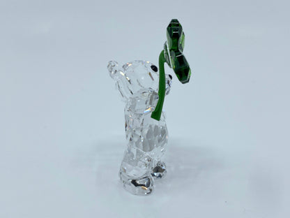 Swarovski Kris Bear Lucky Charm Figurine, One Size, Green NIB S136