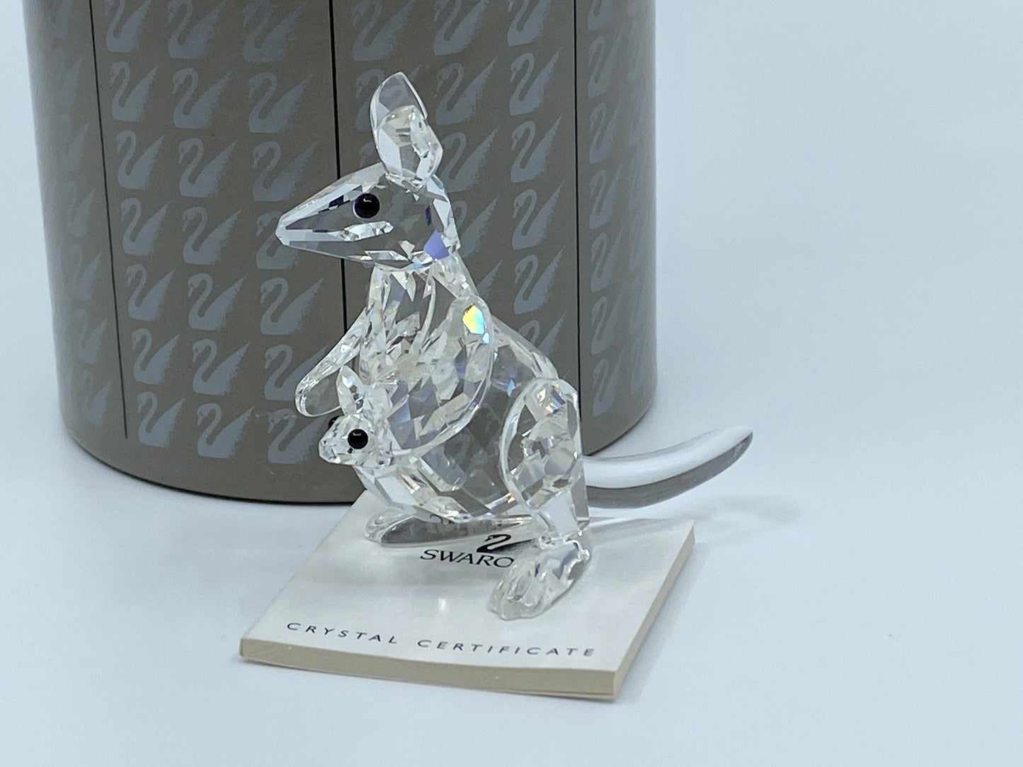 Swarovski Mother Kangaroo with Baby Joey Retired 2006 S137