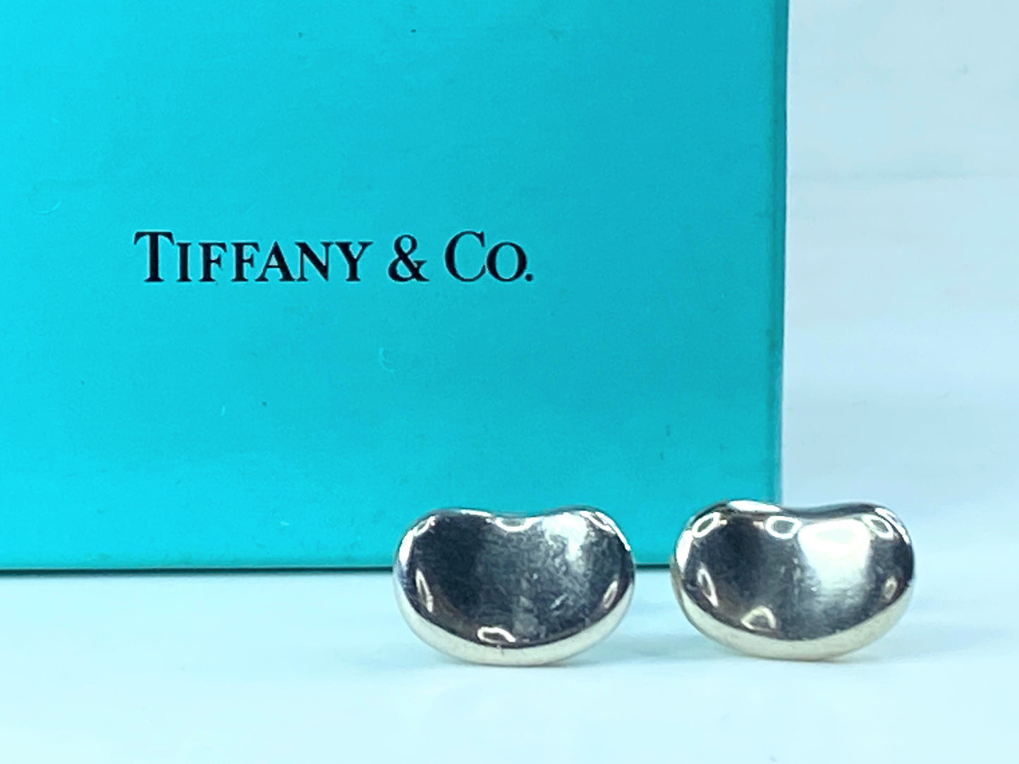 Tiffany & Co. Elsa Peretti® Bean® design Cuff Links in Sterling Silver, 20 mm GS81