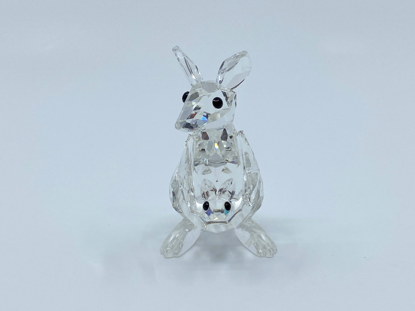 Swarovski Mother Kangaroo with Baby Joey Retired 2006 S137