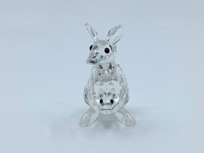 Swarovski Mother Kangaroo with Baby Joey Retired 2006 S137