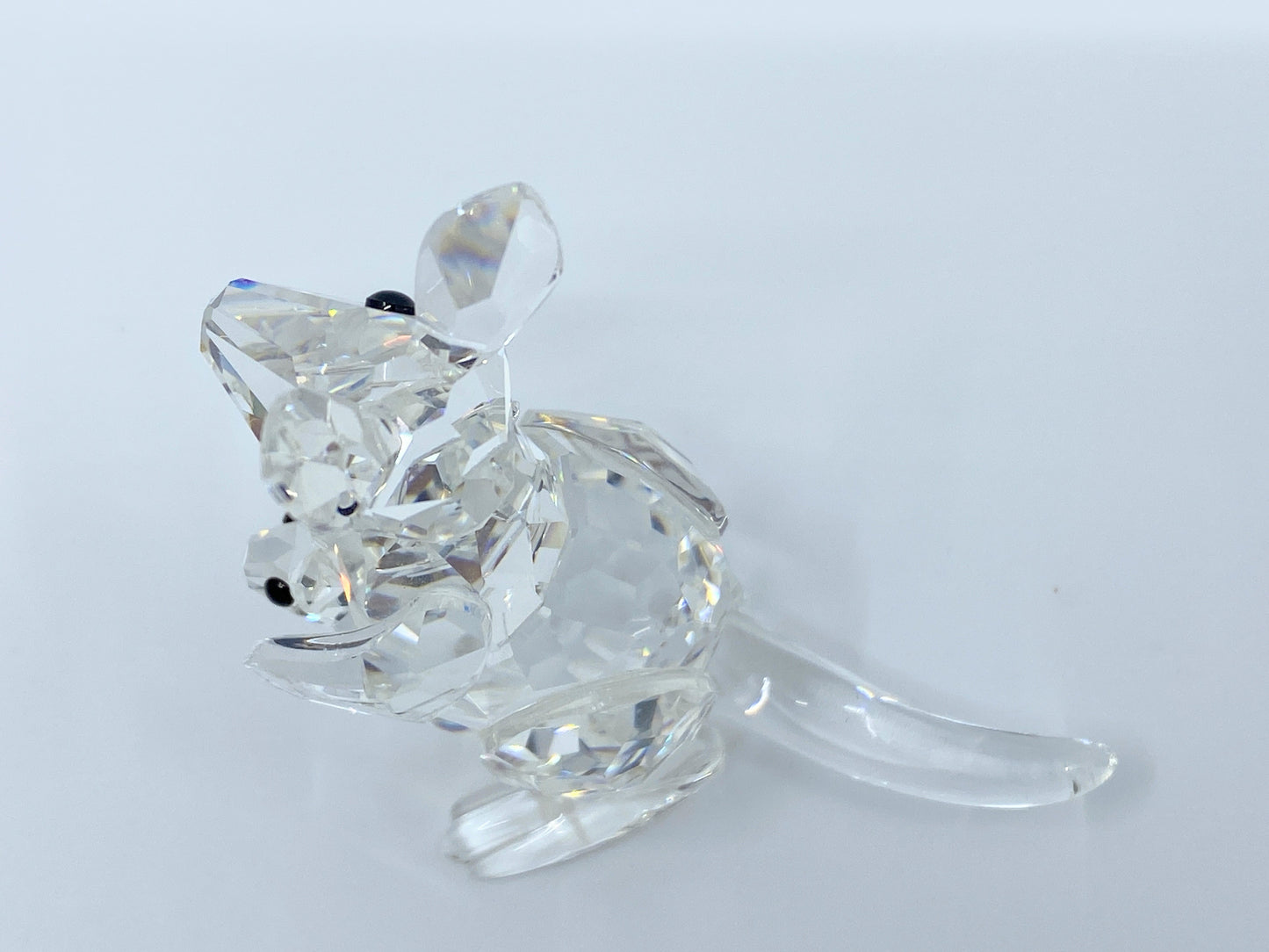 Swarovski Mother Kangaroo with Baby Joey Retired 2006 S137