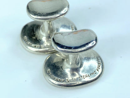 Tiffany & Co. Elsa Peretti® Bean® design Cuff Links in Sterling Silver, 20 mm GS81