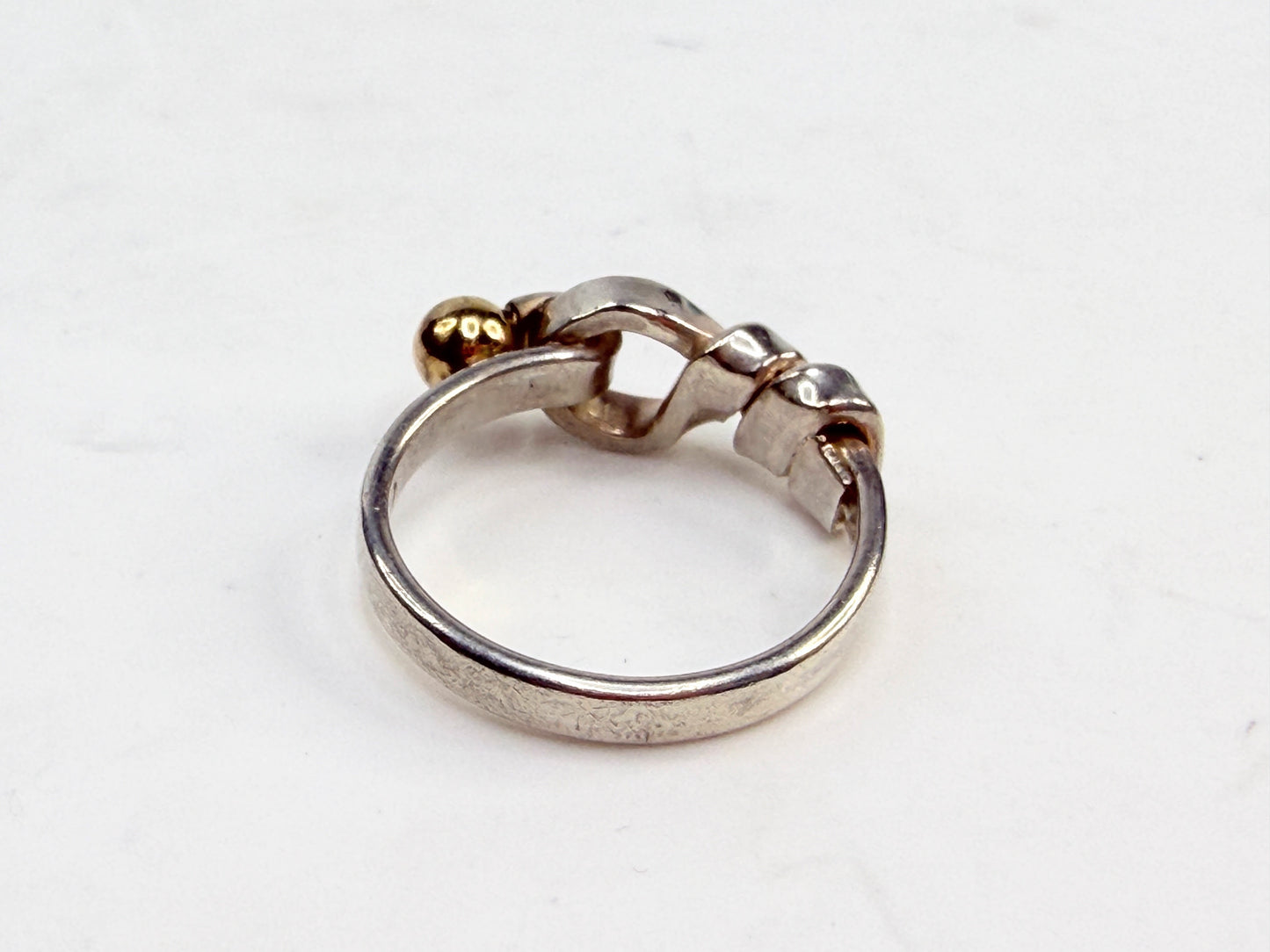 Vintage Tiffany Paloma Picasso Love Knot Ring 925 750 JR1412