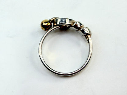 Vintage Tiffany Paloma Picasso Love Knot Ring 925 750 JR1412
