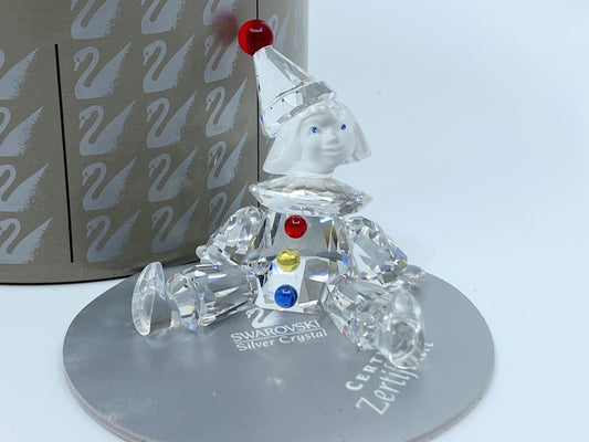 Swarovski crystal figurine puppet clown in original box Mint S156