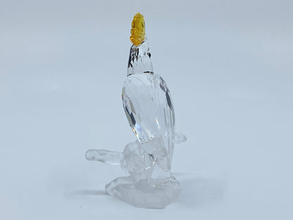 Swarovski Crystal Cockatoo Figurine 3" Feathered Friends Series w/box S139