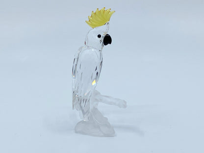 Swarovski Crystal Cockatoo Figurine 3" Feathered Friends Series w/box S139