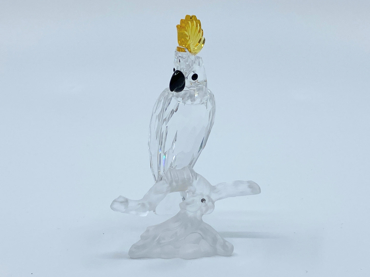 Swarovski Crystal Cockatoo Figurine 3" Feathered Friends Series w/box S139