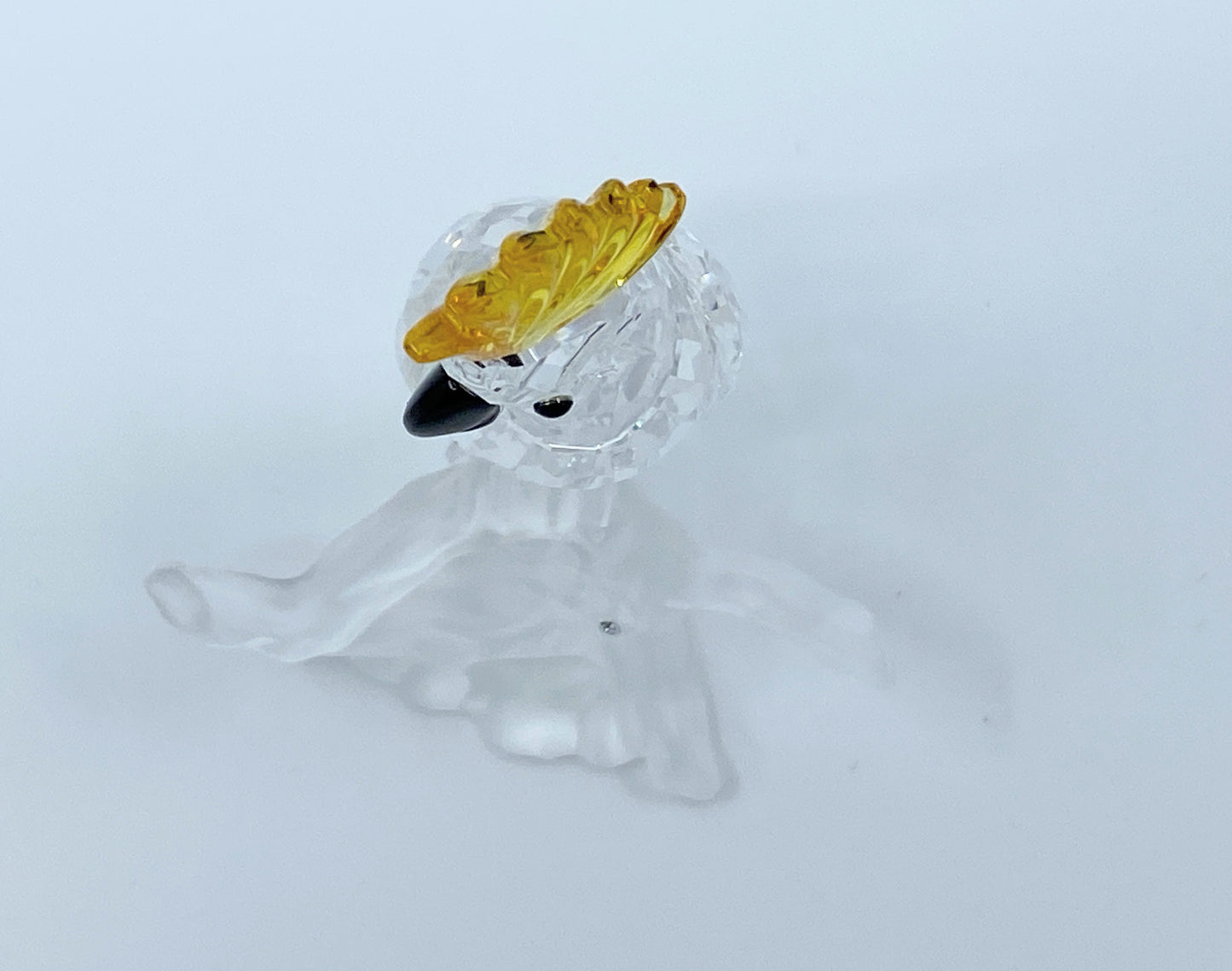 Swarovski Crystal Cockatoo Figurine 3" Feathered Friends Series w/box S139