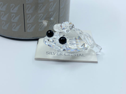 Swarovski Crystal Prince Frog black eyes 010010 mint boxed retired rare S140