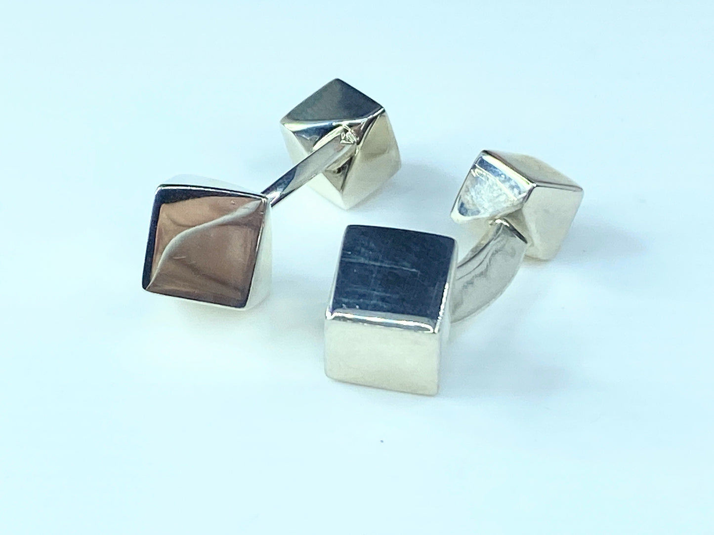 Tiffany & Co. Frank Gehry Torque Cube Cufflinks Sterling Silver 925 21.7g G84