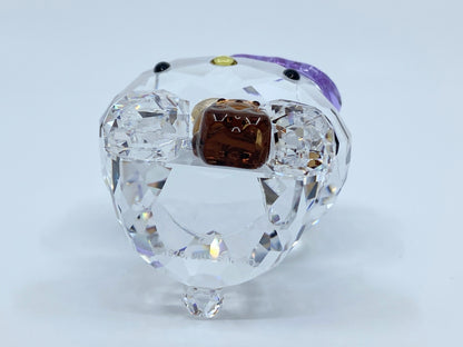Swarovski Purple Bow Brown Bear Hello Kitty Figurine mint in box S141