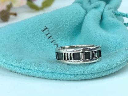 Tiffany & Co. Vintage 6.4mm Atlas Band in sterling silver s9 JR9710