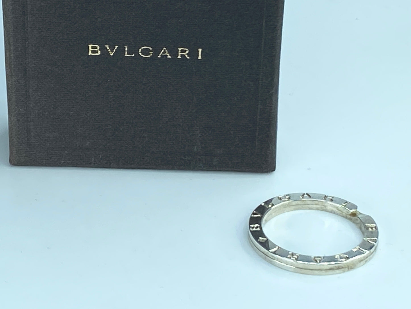 BVLGARI B-Zero 1 Key Ring Necklace Top sterling Silver 925 Charm with box GS300