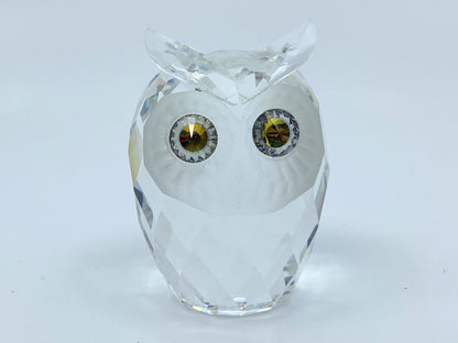 Large Swarovski Crystal Owl  in Box Austria Max Schreck Mint 2.75" Retired S146
