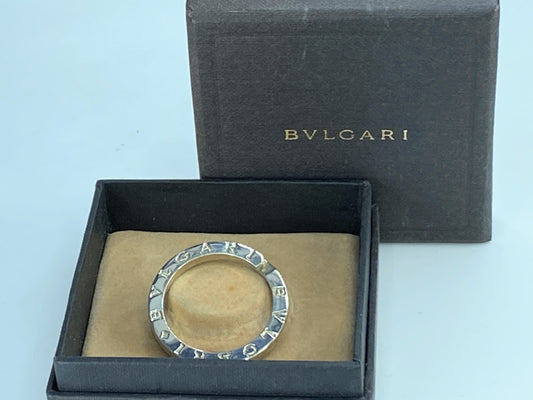 BVLGARI B-Zero 1 Key Ring Necklace Top sterling Silver 925 Charm with box GS300