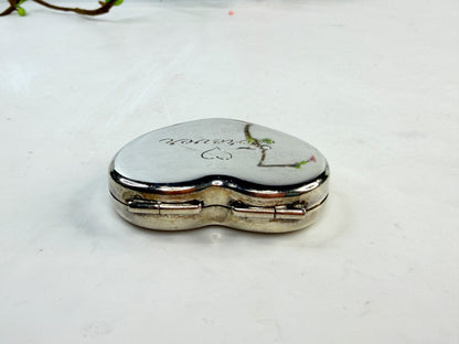 Tiffany & Co Sterling Silver Heart Pill Box Forever SS239