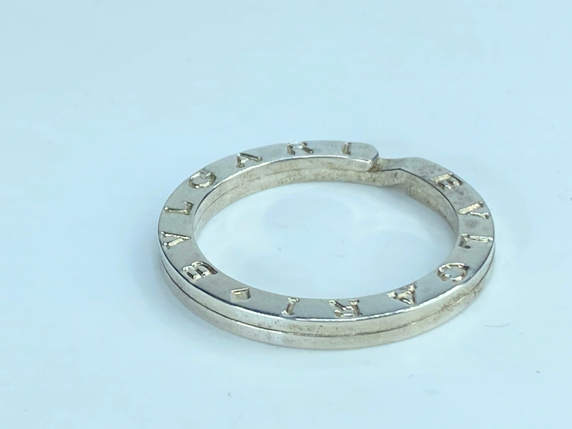 BVLGARI B-Zero 1 Key Ring Necklace Top sterling Silver 925 Charm with box GS300
