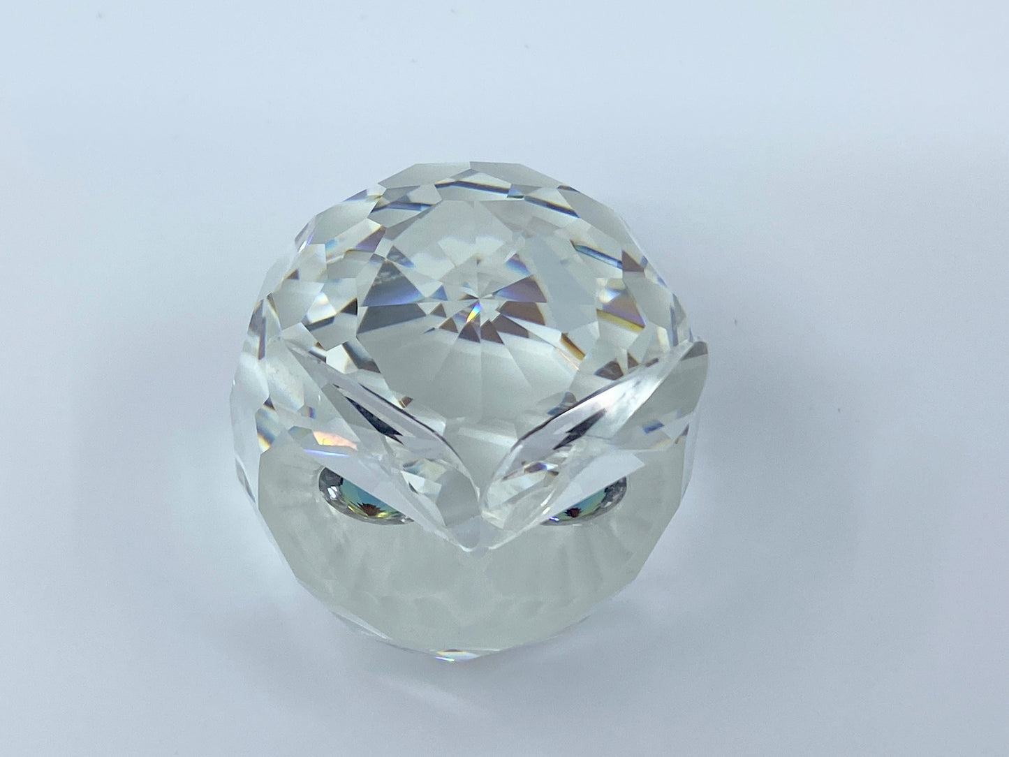 Large Swarovski Crystal Owl  in Box Austria Max Schreck Mint 2.75" Retired S146