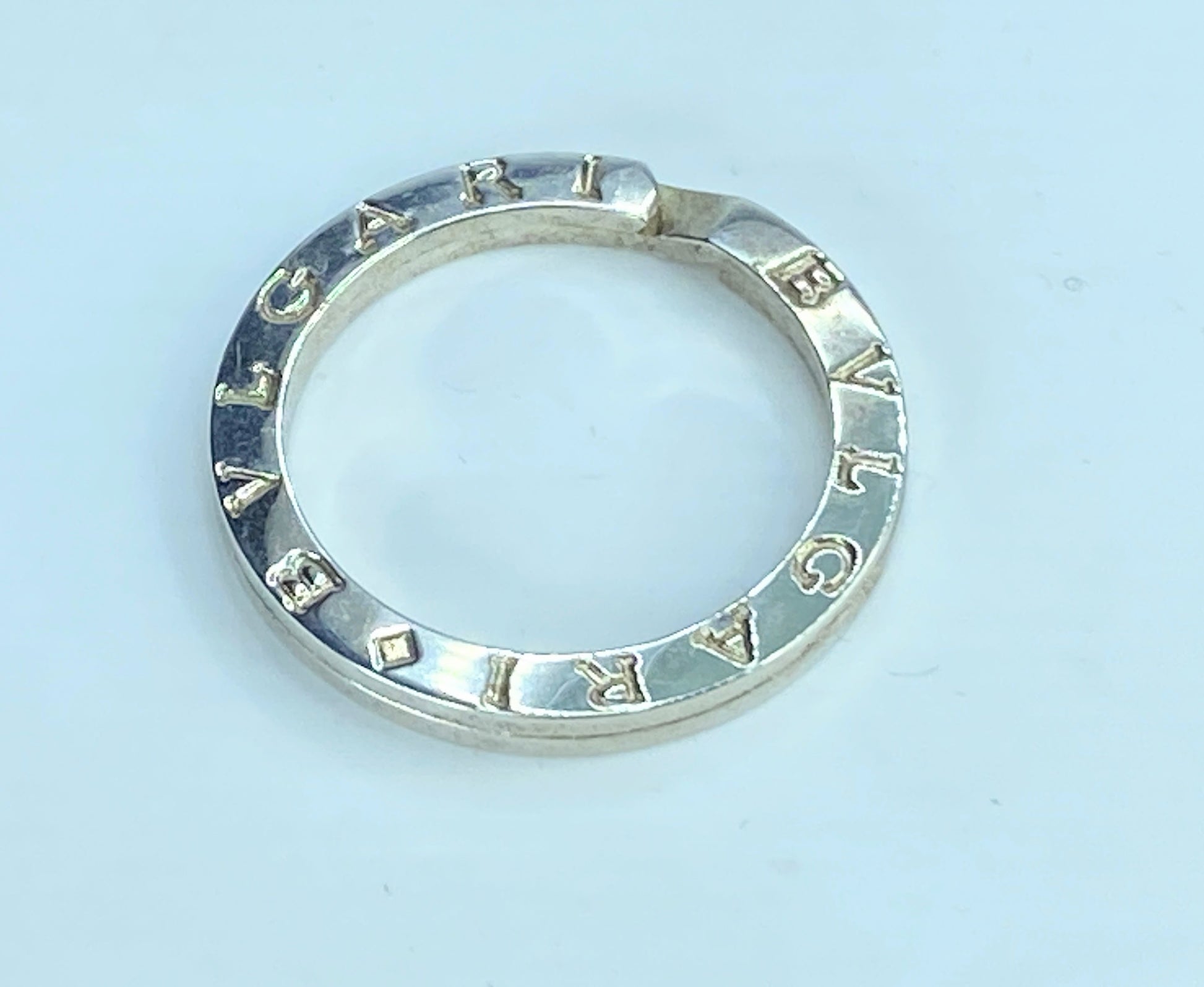 BVLGARI B-Zero 1 Key Ring Necklace Top sterling Silver 925 Charm with box GS300