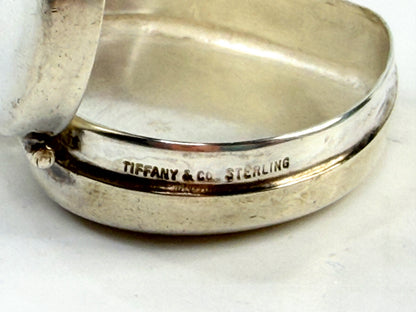 Tiffany & Co Sterling Silver Heart Pill Box Forever SS239