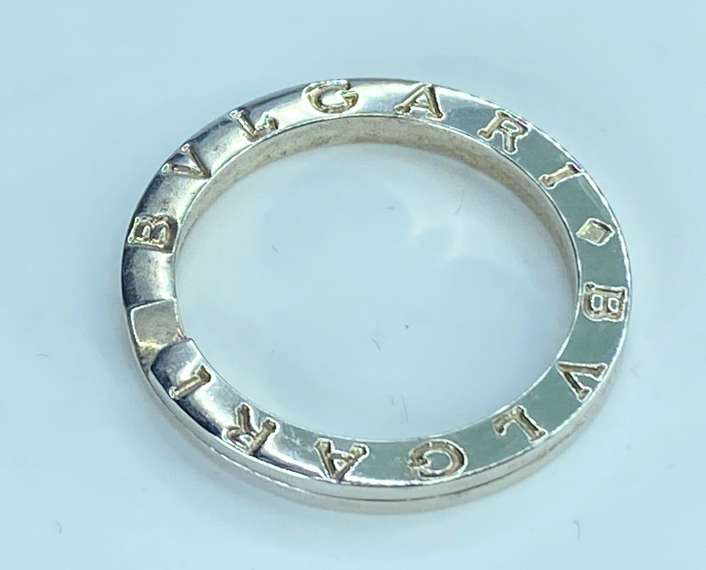 BVLGARI B-Zero 1 Key Ring Necklace Top sterling Silver 925 Charm with box GS300