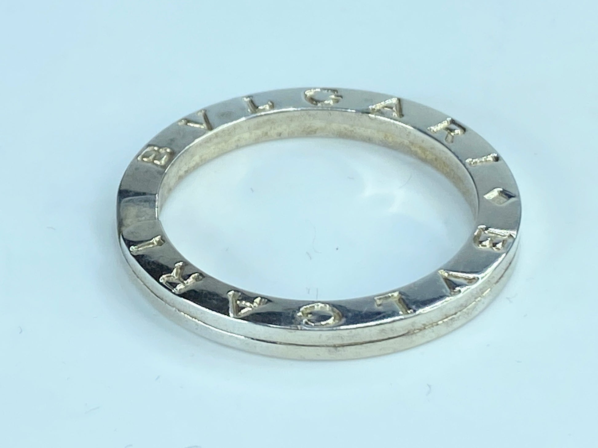 BVLGARI B-Zero 1 Key Ring Necklace Top sterling Silver 925 Charm with box GS300