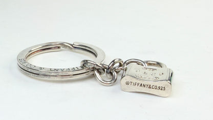 Tiffany & Co 1837 Padlock Key Ring Sterling Silver SS242