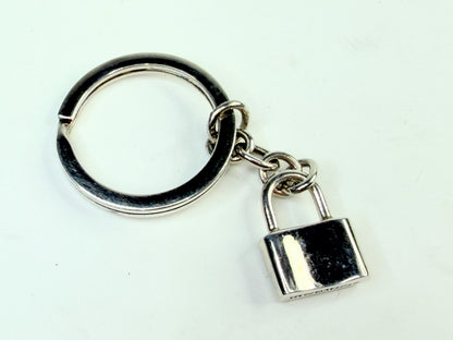 Tiffany & Co 1837 Padlock Key Ring Sterling Silver SS242