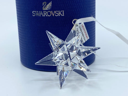 Swarovski Crystal Clear 3D Star Christmas Holiday Ornament #5064257 S151