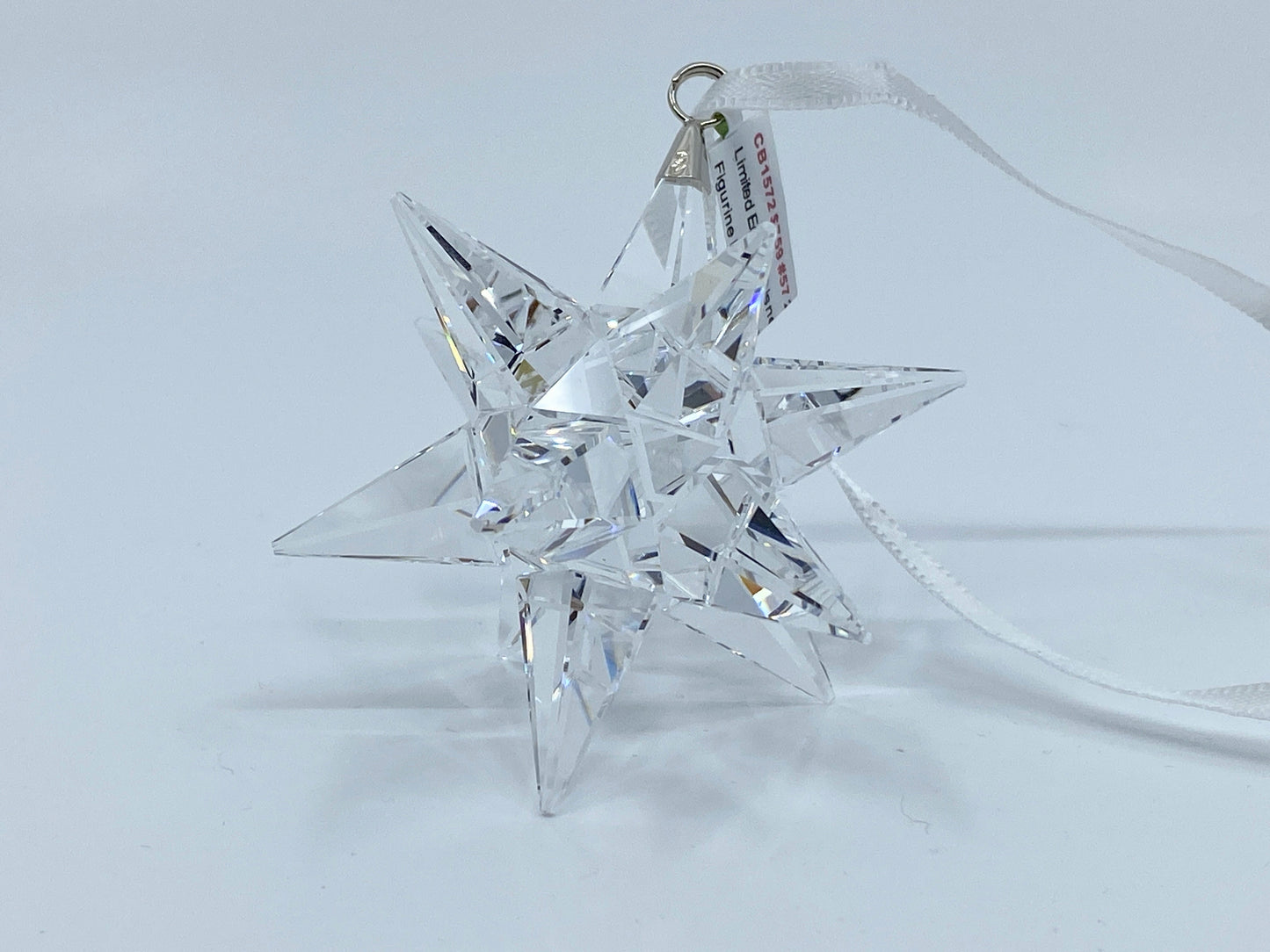 Swarovski Crystal Clear 3D Star Christmas Holiday Ornament #5064257 S151