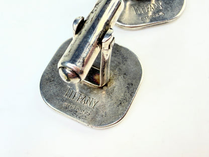 Tiffany Sterling Silver Art Deco Square Cufflinks SS244